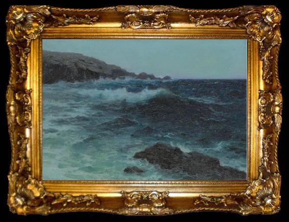 framed  Lionel Walden Hawaiian Coastline, oil painting by Lionel Walden, ta009-2